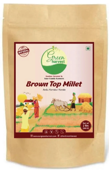 Browntop Millet (2lbs, Unpolished)
