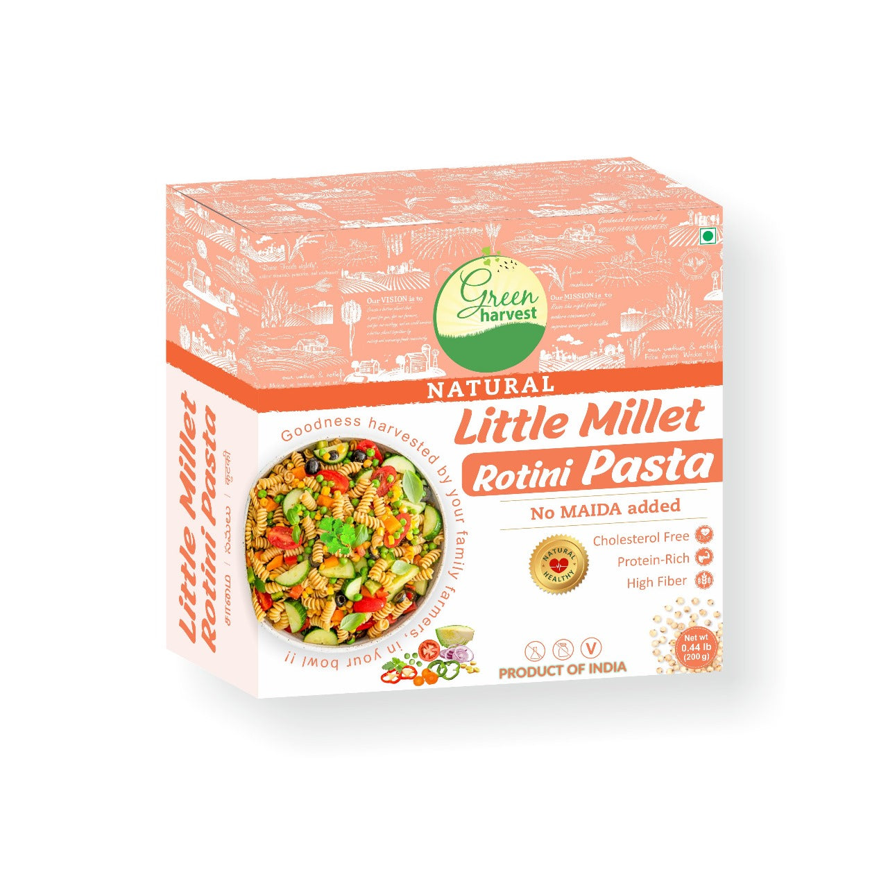 MEGA SAVER (5 Millet Pasta) Kodo, Foxtail, Barnyard, Little, MultiMillet with Masala Pack included - 5 packs