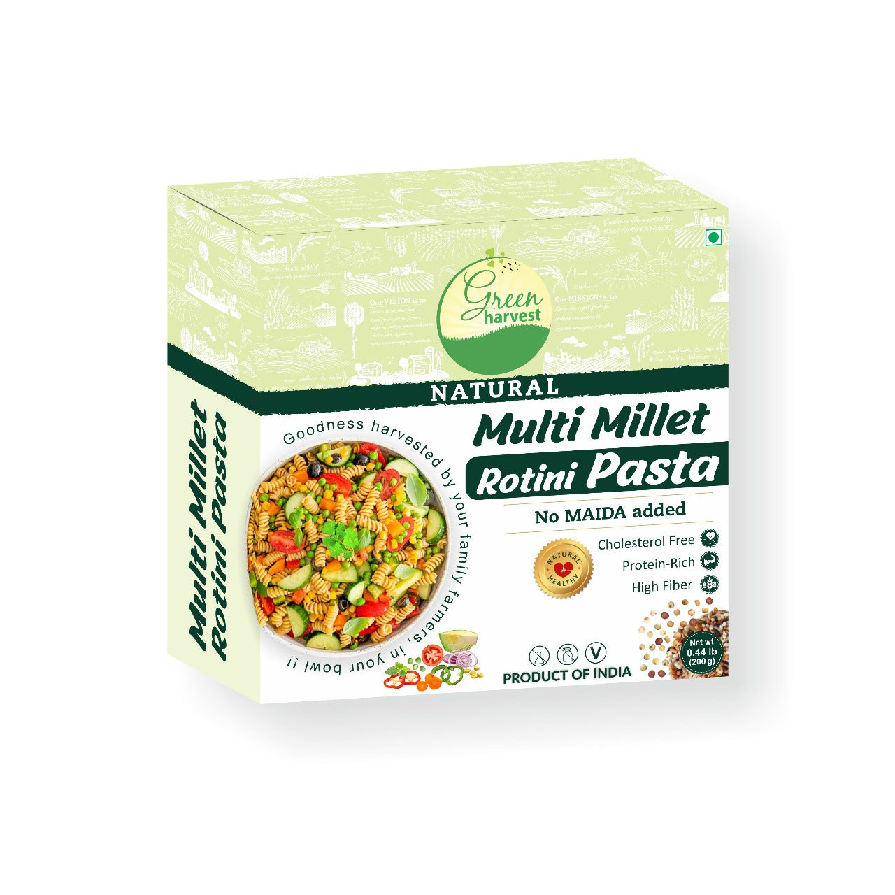 MEGA SAVER (5 Millet Pasta) Kodo, Foxtail, Barnyard, Little, MultiMillet with Masala Pack included - 5 packs