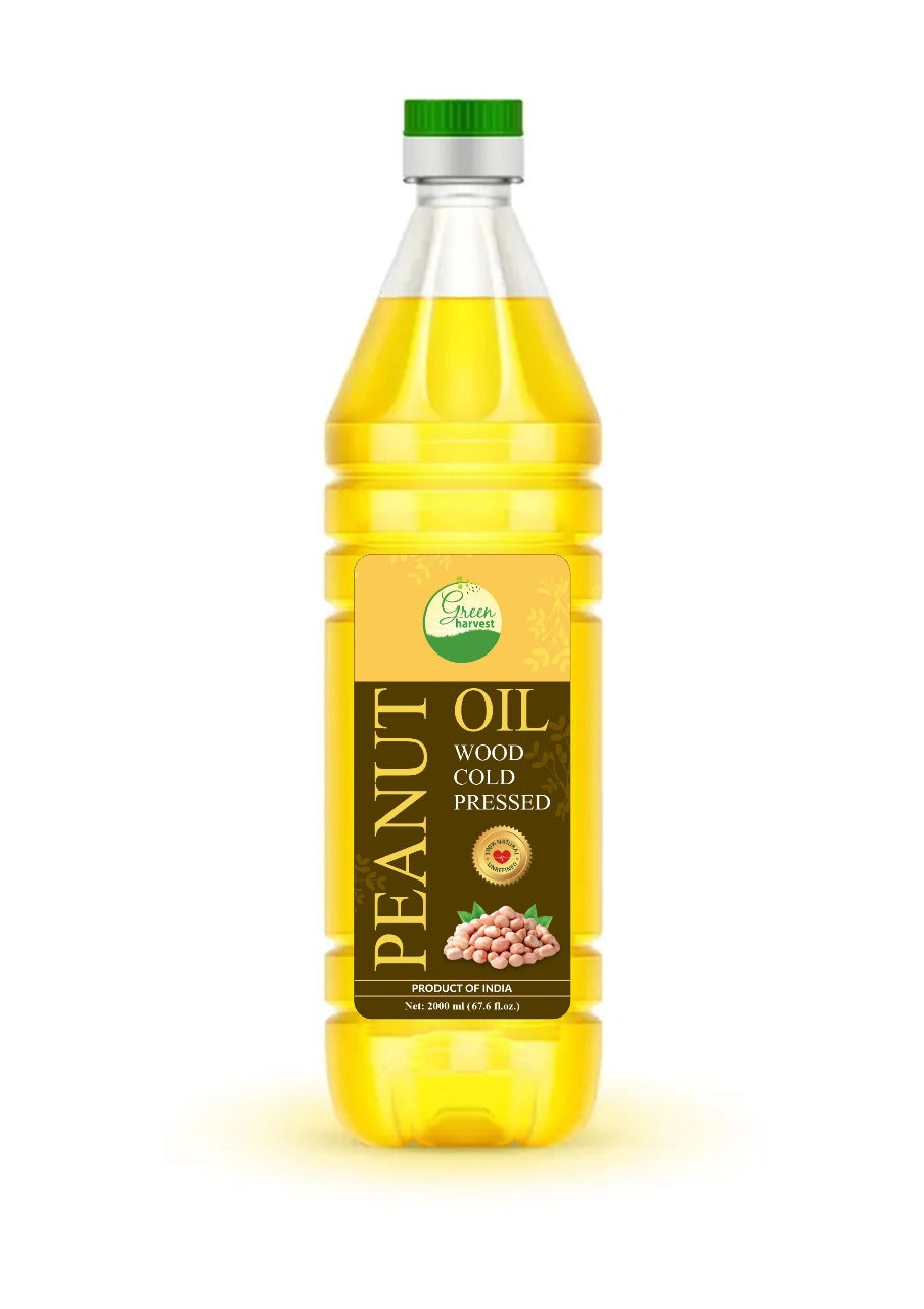 Cold Pressed, Unfiltered and Unrefined Peanut Oil (2 Liter)